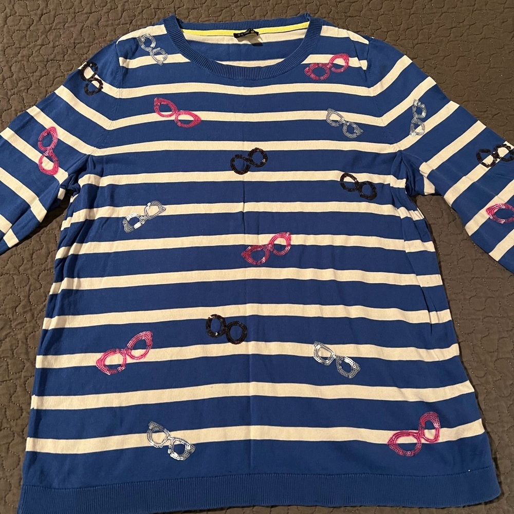 Talbots Glasses Sweater